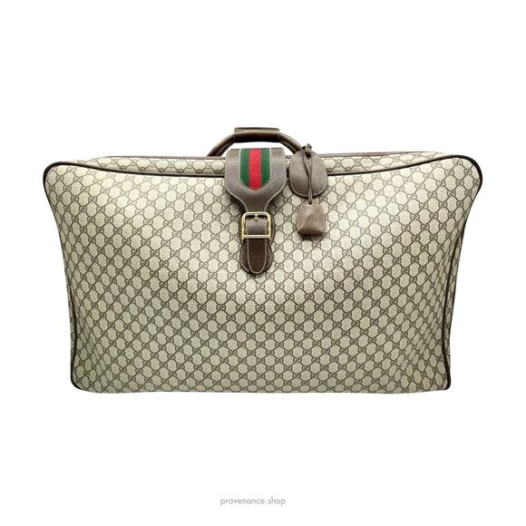 Gucci GG Supreme Suitcase with Web Detail - Picture 1 of 11